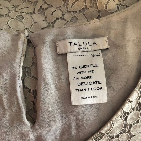 Like-New Grey Lace Talula/Aritzia 'Betsey' Top - Picture 13 of 13
